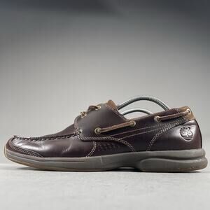 Timberland Earthkeepers Mens 11.5 Anti Fatigue Brown Leather Docksider Boat Shoe